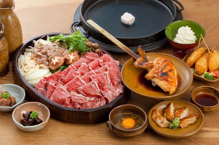 皇牛 いろり鍋コース(Sumeragi Beef Irori-nabe Course)